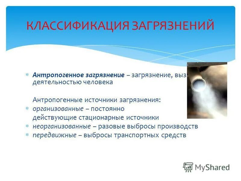 неорганизованные источники загрязнения