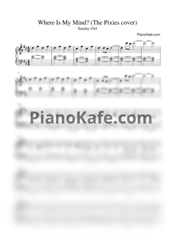 Where is my Mind Ноты для фортепиано. Ноты where is my Mind пианино. Pixies where is my Mind Ноты. Pixies where is my Mind Ноты для пианино. Where is my mind ноты фортепиано