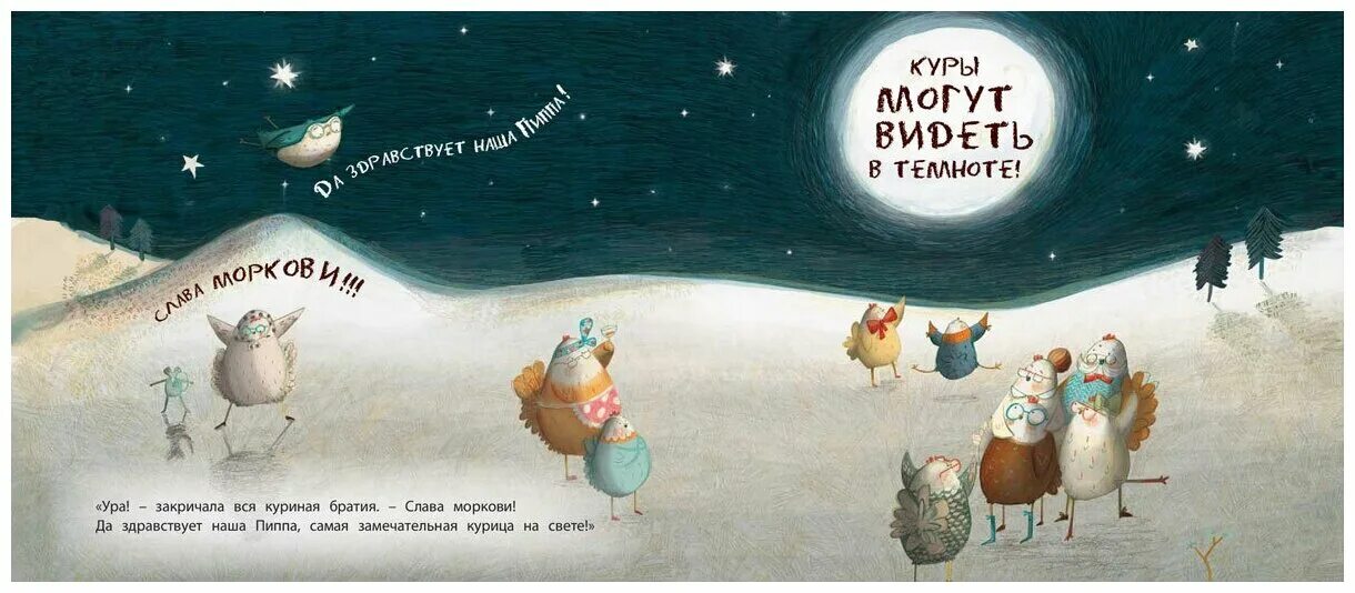 Куры видят в темноте