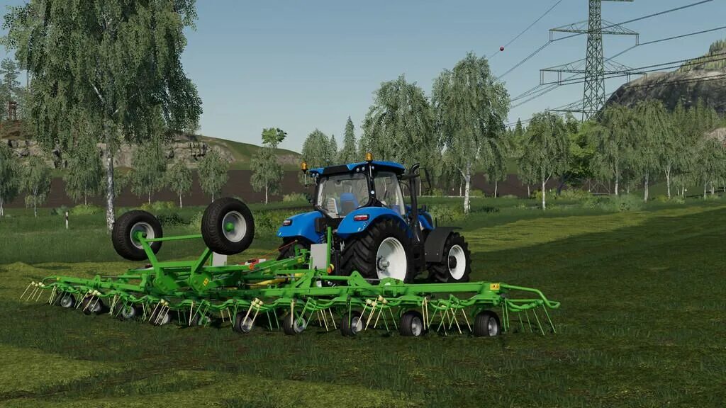 ФС 19 сеноворошилка Krone. FS 19 сеноворошилки. Farming Simulator 22 сеноворошилка. ФС 19 Krone tractor.