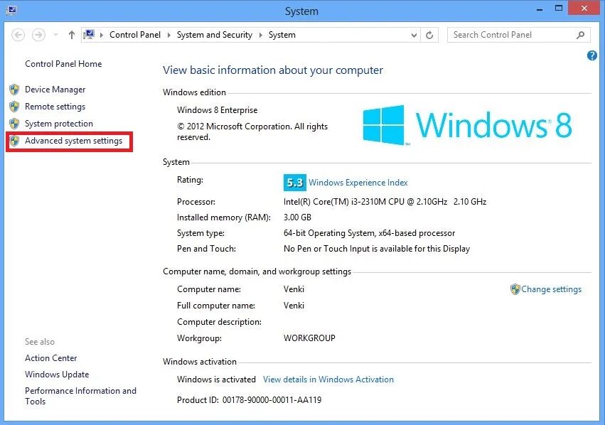 Advanced system settings windows. Advanced system settings. view advanced system settings. view advanced system settings на русском. advanced system settings где находится.