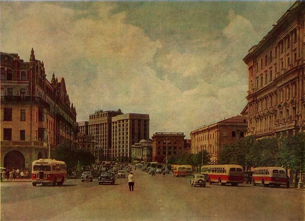 Новые города в 1930 годы. Тверская улица 1950-е. Москва в 50-е годы. Ленинградский проспект 1960е. Москва в 1950-е годы.