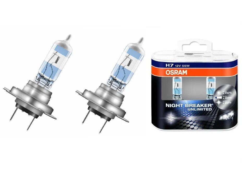 Автолампа Osram н7 Night Breaker Unlimited 64210. Osram h7 12v 55w. Лампа Осрам h7 12v 55w. Osram h7 NBU.