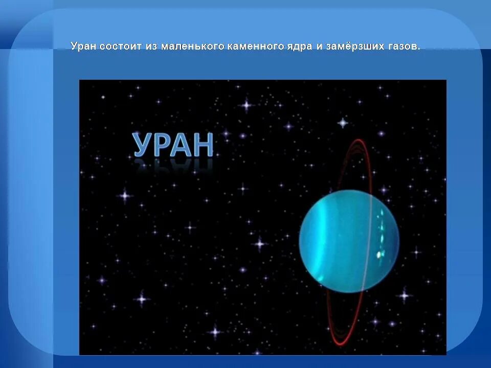 Планеты презентация 2 класс школа россии. Уран Планета солнечной системы Уран. Уран Планета для дошкольников. Планета для презентации. Уран Планета солнечной системы для детей.