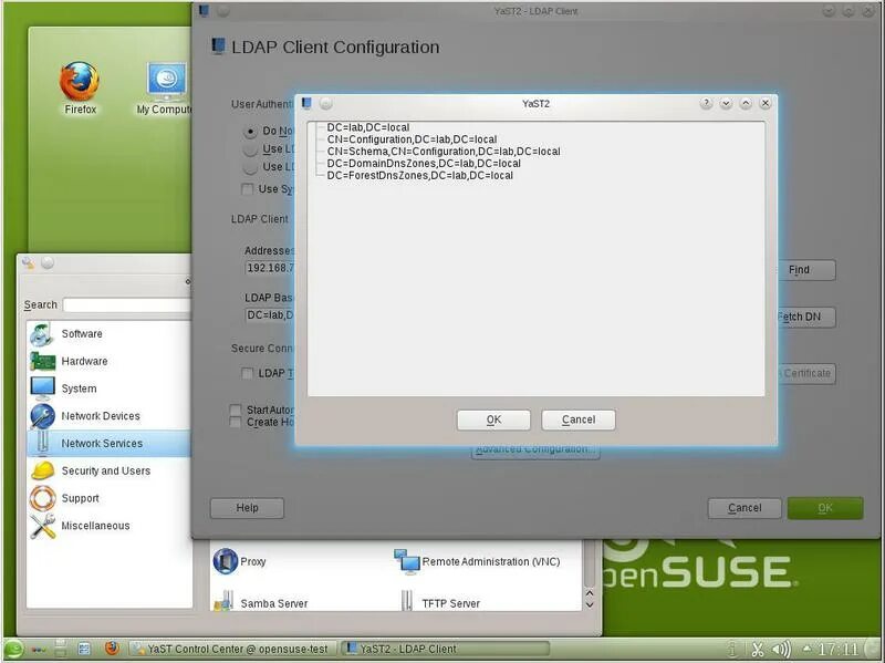 Client config