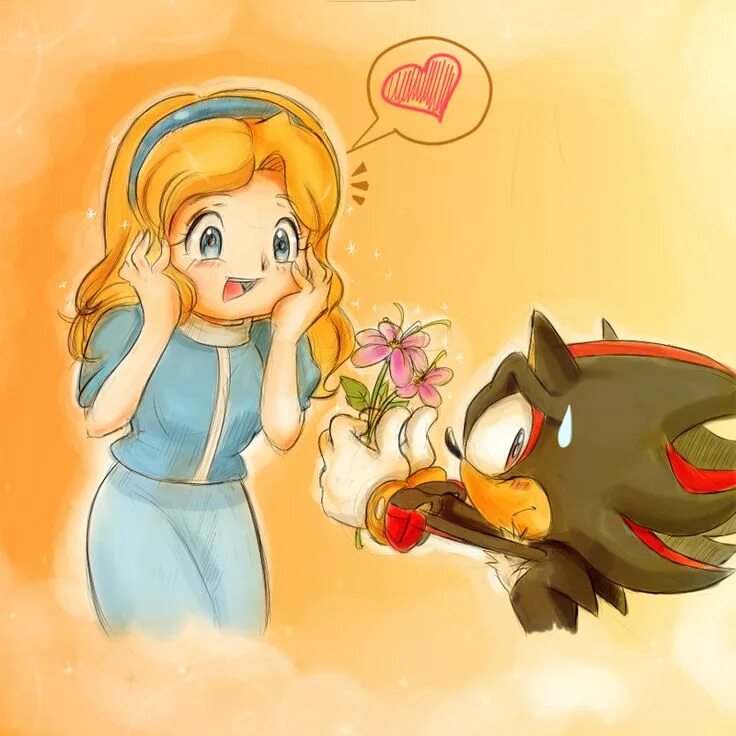 Maria Robotnik x Shadow.