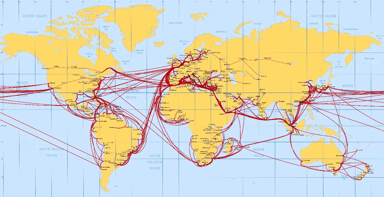 Морские торговые пути. Карта морских путей. Морские транспортные пути. Основные морские пути.