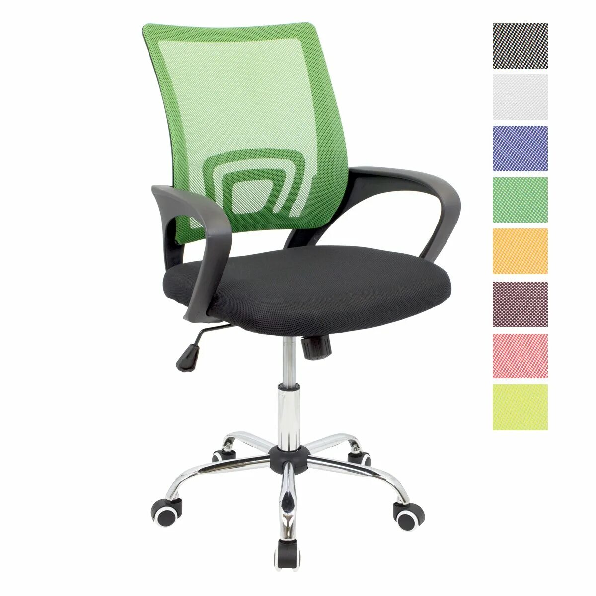 Пластиковые кресла офисные. Офисное кресло Latina myk00318. Стул зеленый спинка компьютерный. Офисное кресло с зеленой спинкой. Кресло операторское.