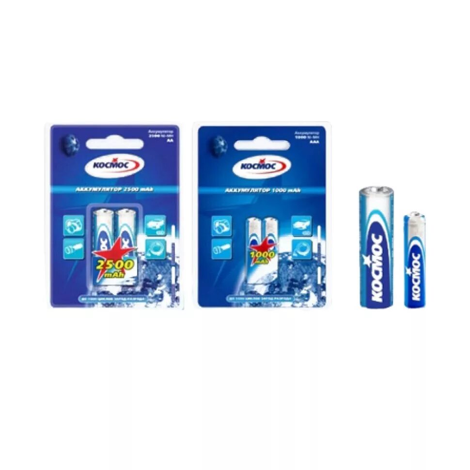 аккумулятор космос 03 1100 mah 2*bl. з/у космос r03/r6x1/4 (500ma) мпроц/откл, кос515. зарядное устройство космос 503 для аккумуляторных батареек. устройство зарядное космос кос903usb. з/у для аккумуляторов aa/aaa космос кос502.