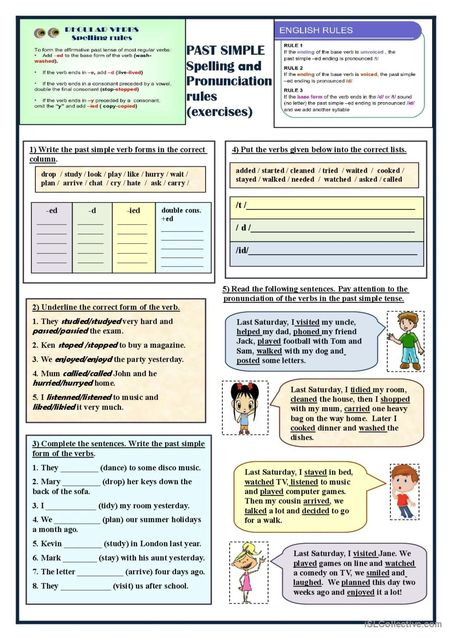 Write text in past simple. Past simple. past simple spelling. past simple rules in english. past simple reading exercises.
