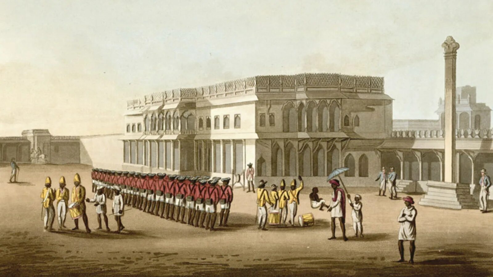 Индия 18 век. Багдад цветная гравюра Robert Clive. Дамаск цветная гравюра Robert Clive. Костюм индуса времен ОСТ-индийской компании.