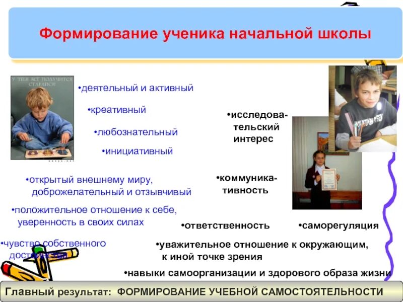 Интересы ученика начальной школы. Качества ученика начальной школы. Как формировать ученика. Ожидания ученика начальной школы. Ученик начальной школы по фгос