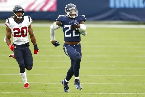 Tennessee Titans running back Derrick Henry ran for 212 yards yards - inclu...