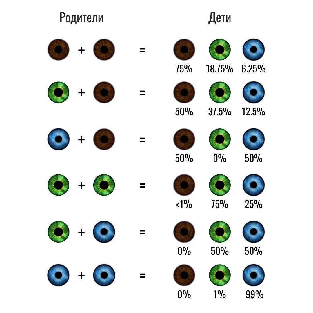У двух голубоглазых родителей. Как понять какой цвет глаз будет у ребенка. Таблица цвет глаз ребенка по цвету глаз родителей. Вероятность цвета глаз у ребенка таблица. Какого цвета будут глаза у ребенка если у родителей карие и зеленые.