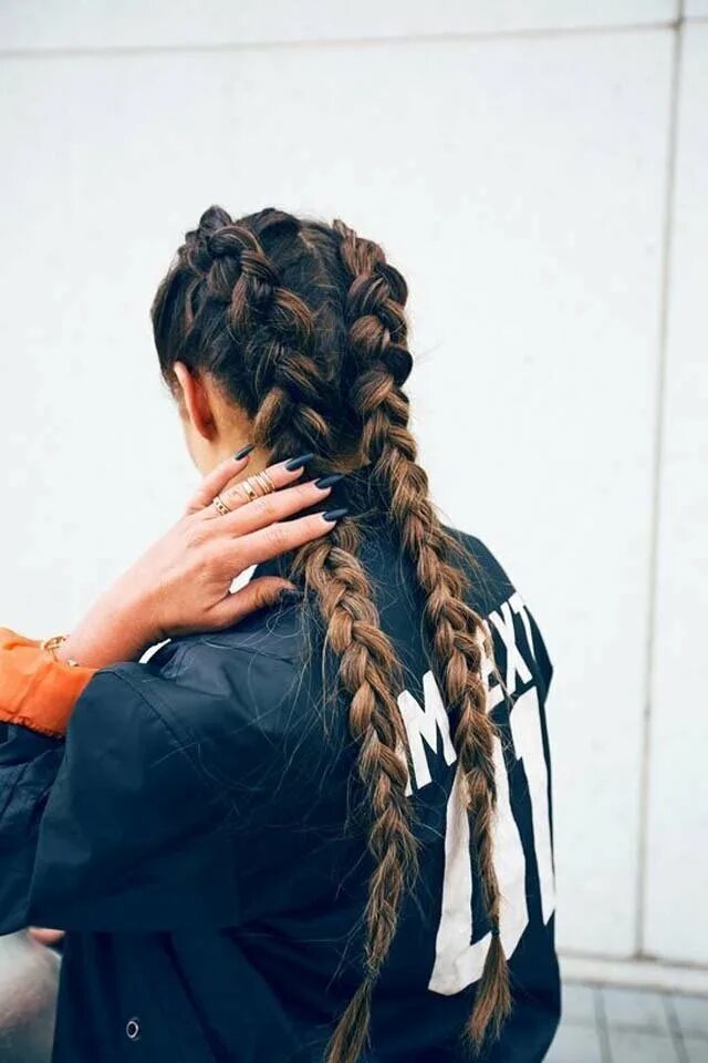 Заплела косички фото