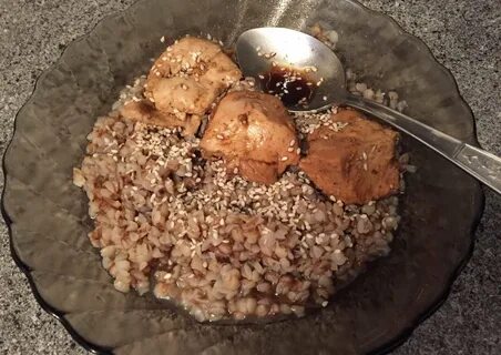 Гречка с курицей на плите