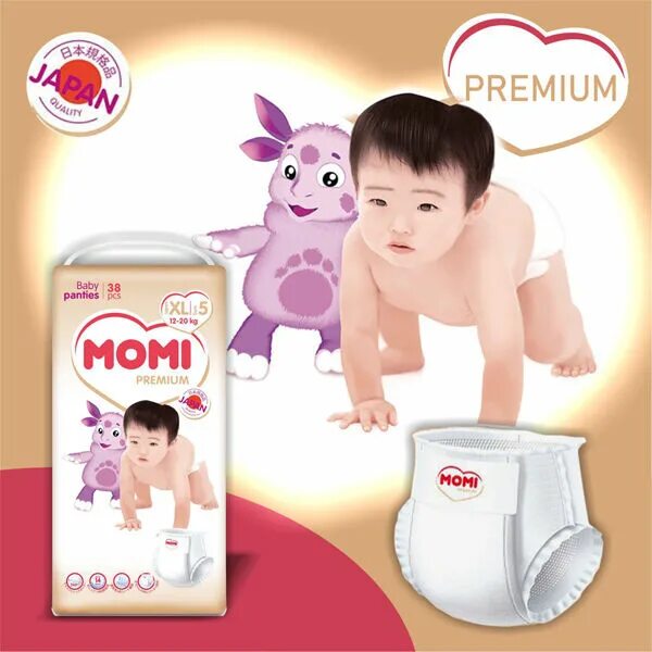 Momi Premium подгузники.