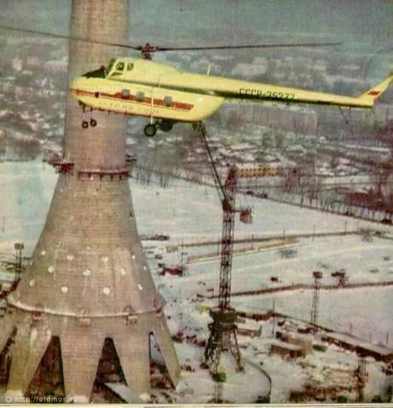 Как строили останкинскую башню