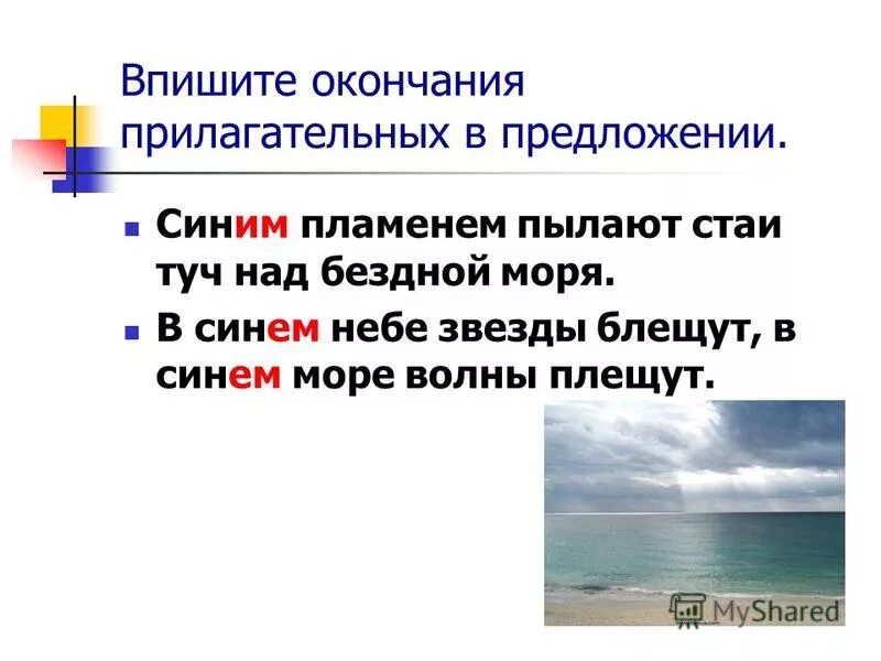 Стаи туч над бездной моря