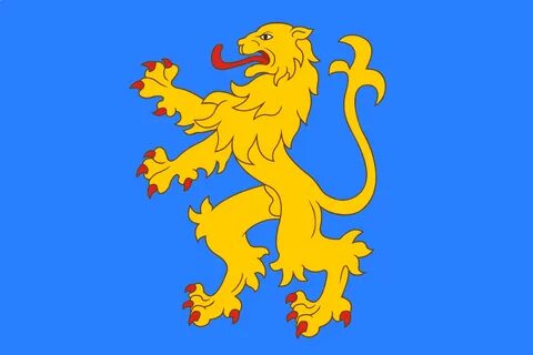 Флаг лев желтый