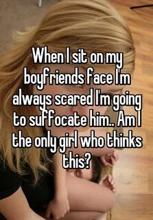 My sister sitting on me