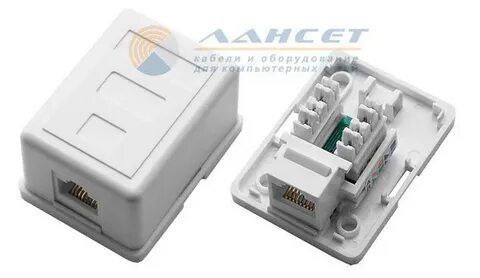 Розетка rj 45 одинарная категория 5e