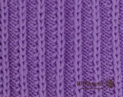 Ribbing knitting