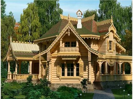 Сказочный деревянный домик (58 фото) .