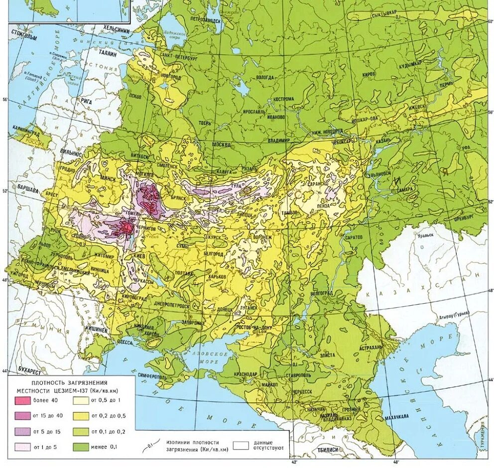 Зоны загрязнения чернобыльской аэс. Карта загрязнения цезием 137 России. Карта загрязнения Европы цезием-137. Карта загрязнения территории России цезием-137.. Карта загрязнения цезием 137 Чернобыль.