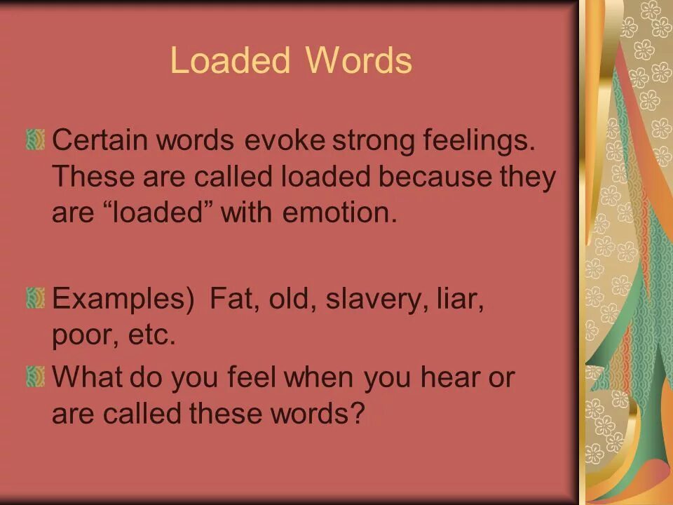 Certain Words. Certain Words Tules. Word load