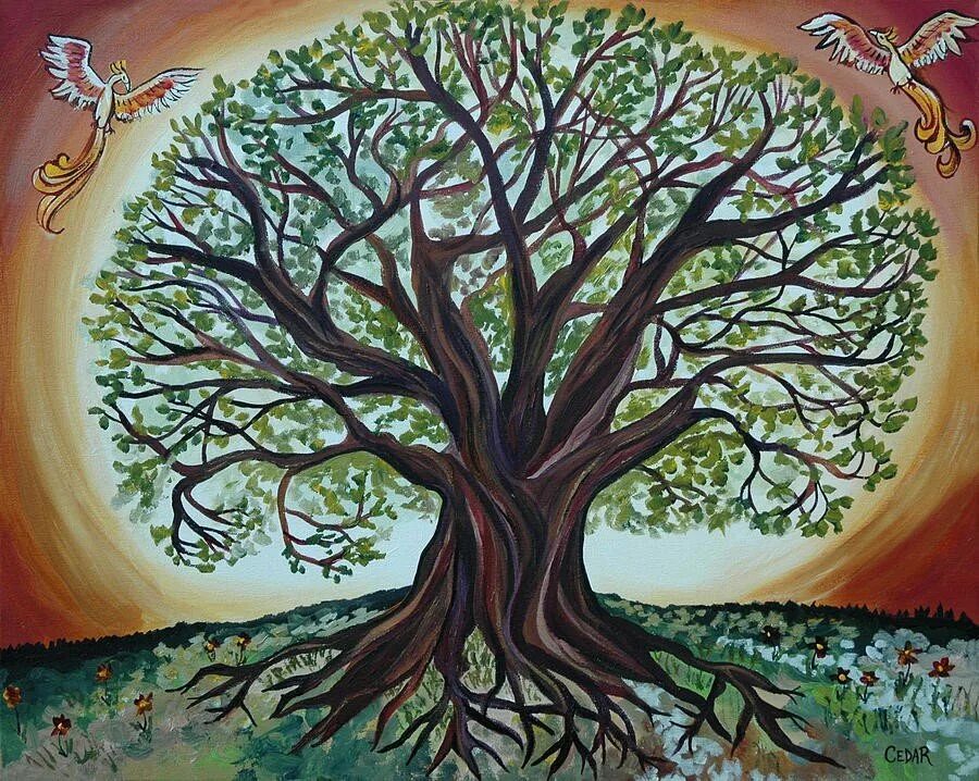 "Tree of Life" ("дерево жизни") by degree. Мировое Древо ашваттха. Мировое Древо фусан картина. Дерево жизни Геншин.