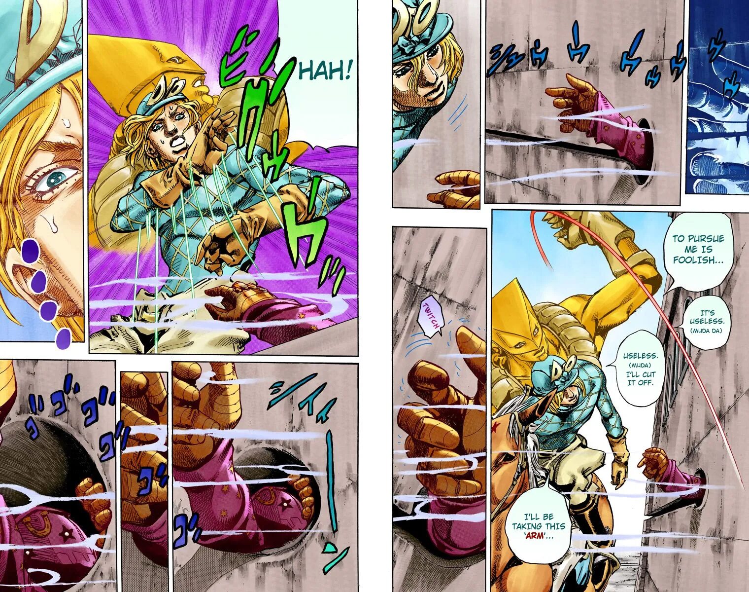 Читать steel ball. 92 Глава Steel Ball Run. Джоджо стил бол РАН В цвете. Джоджо Манга 7 часть цветная. Муда Джо Джо Манга цветная.