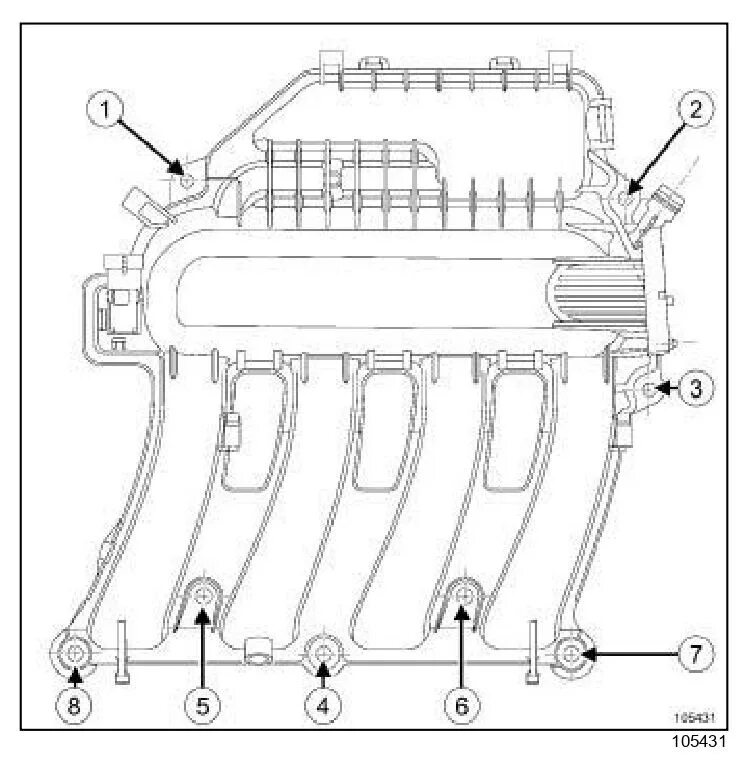 Протяжка впускного коллектора Рено Меган 2. Порядок затяжки впускного коллектора Дастер 2.0. Болт крепления впускного коллектора f4r. Renault Fluence протяжка впускного коллектора. Протяжка коллектора