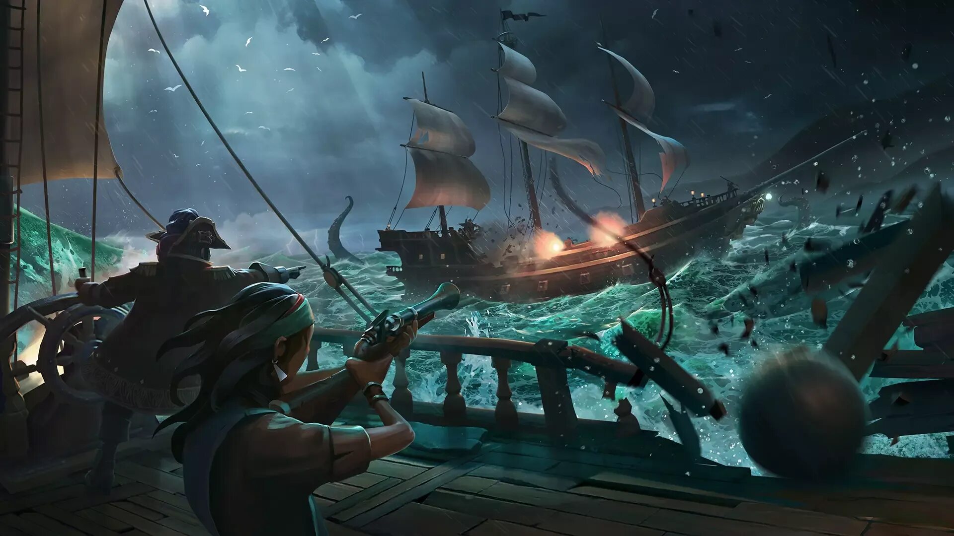 Игра Sea of Thieves. Sea Pirates игра. Кракен Sea of Thieves Pirates Life. Игры с кораблями на пк