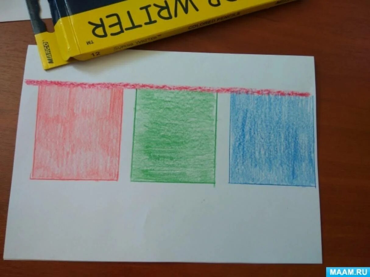 Рисование во второй младшей группе разноцветные платочки