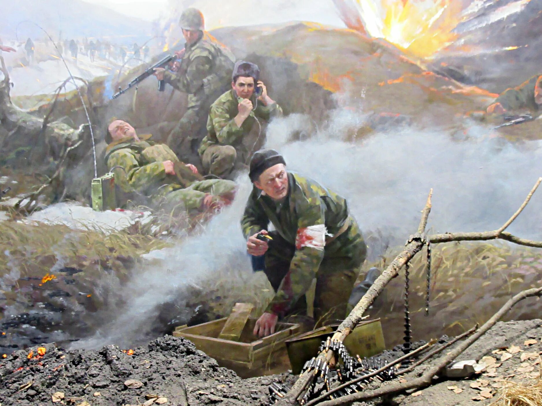 Получена в бою. Чечня 6 рота 104 полка 76-й дивизии ВДВ. Улус-Керт Сельментаузен на высоте 776. Бой у высоты 776 Чечня 2000.