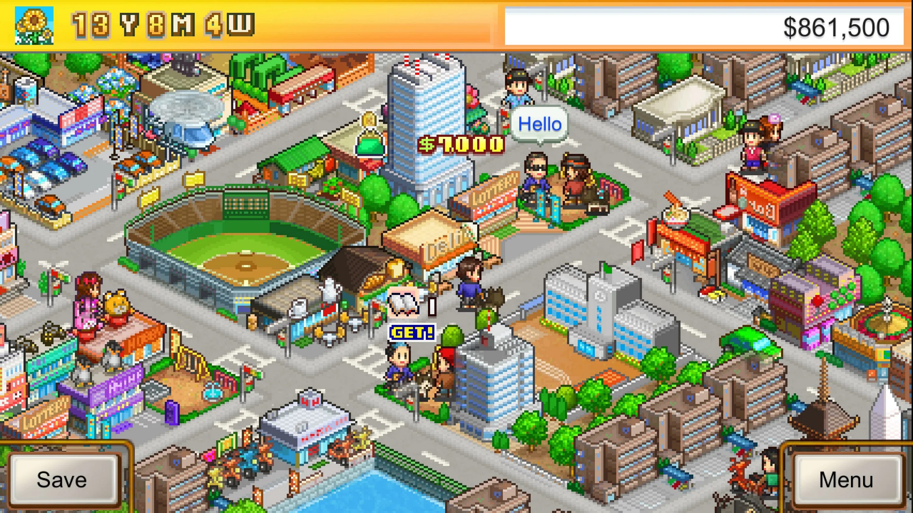 Игра на андроид town. Venture Towns Kairosoft. Игра Биг Сити дримс. Tiny Towns дополнение. Kairosoft игры на ПК.