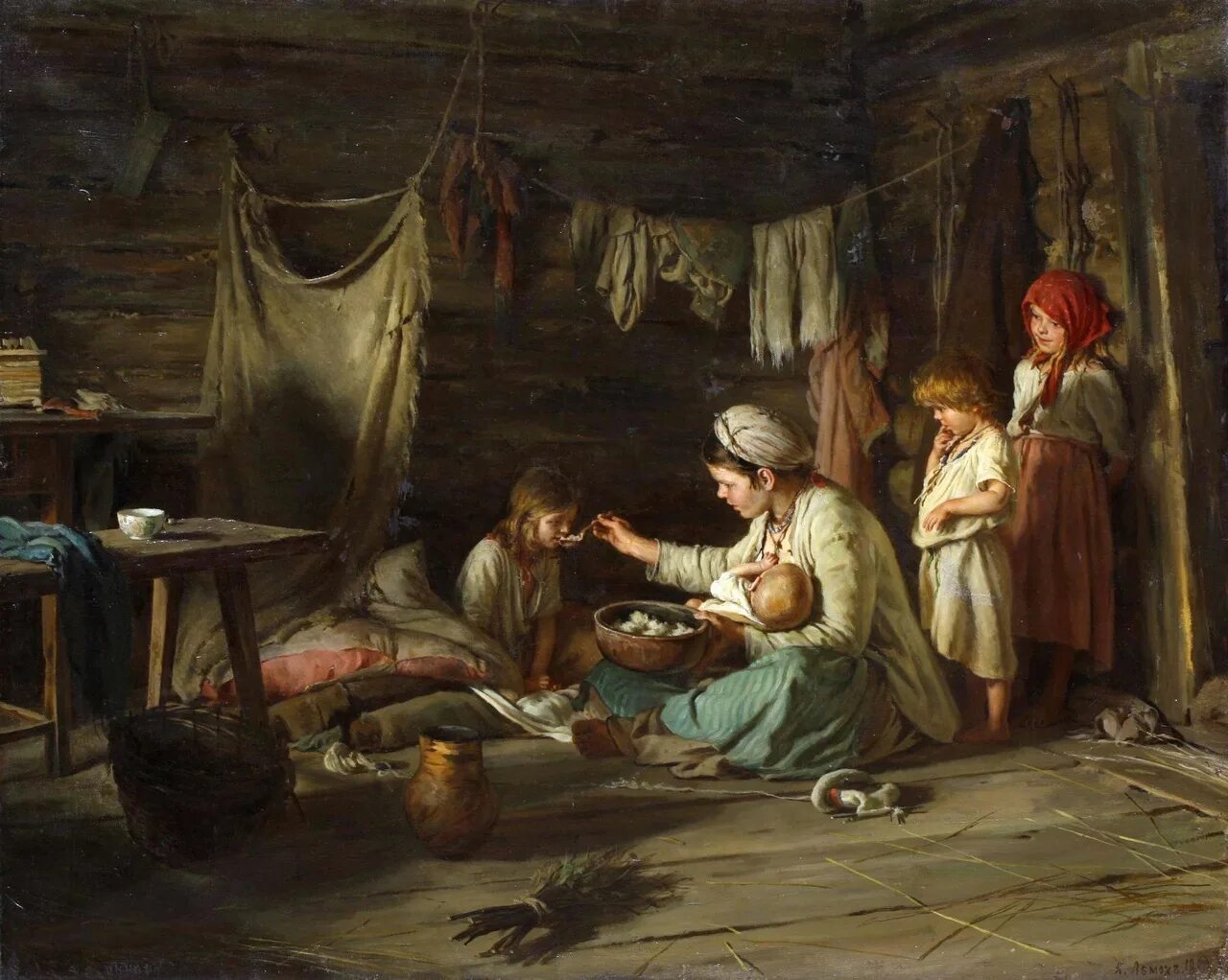 Коровин пётр иванович крестины. Быт крестьян 17 века в россии. Быт русских царей 17 века кратко. Карл иванович кольман интерьер русской избы. Быт крестьян 16 века в россии.