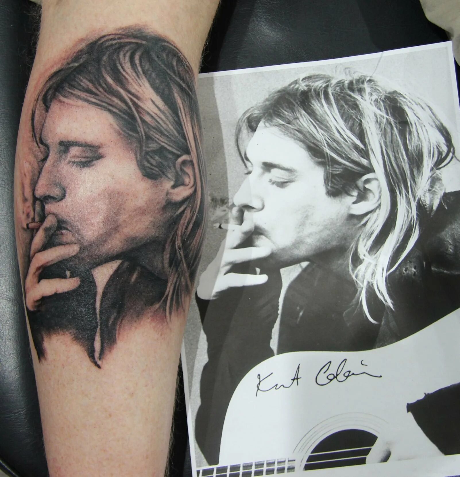 курт кобейн. тату курта кобейна. тату курта кобейна. курт кобейн арт. курт кобейн наколки.