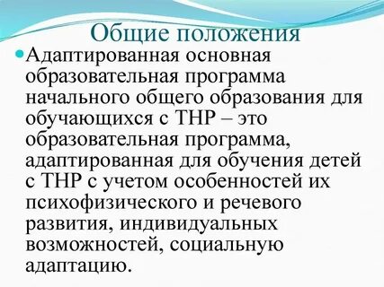 Общая образовательная программа это