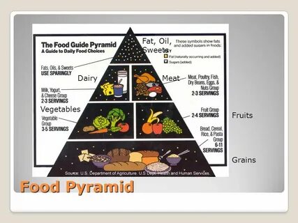Dairy meat fruit vegetable
