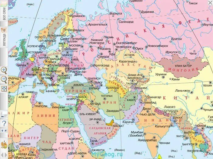 Политическая карта Евразии со странами крупно на русском. Политическая карта Евразии со странами крупно на русском 2022. Карта Евразии со столицами. Карта Евразии политическая карта крупная.