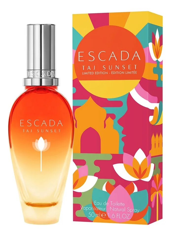 Эскада Тай Сансет. Туалетная вода Escada Taj Sunset. Escada Taj Sunset Limited Edition. Escada Taj Sunset туалетная вода женская 30 мл.