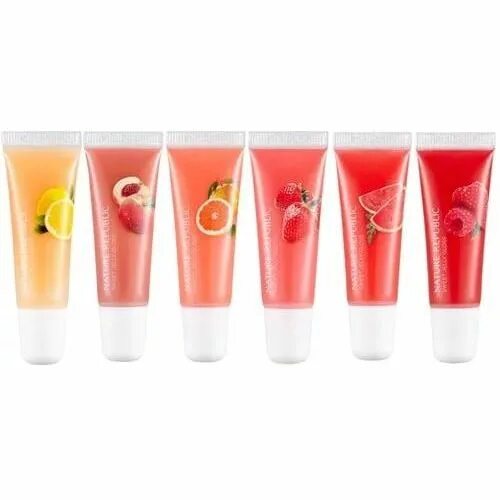 Jelly gloss. Nature Republic блеск для губ. Блеск для губ "фруктовый". Карите фруктовые блески для губ. Блеск с фруктами.