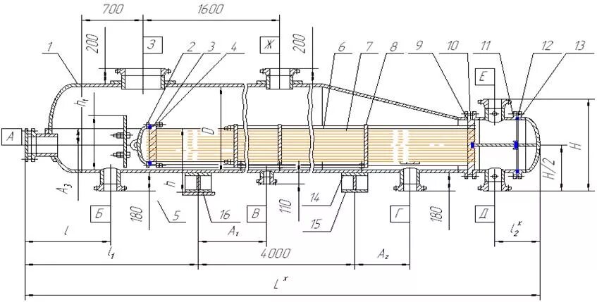 1м 1000. Испаритель ребойлер чертеж. Теплообменник с плавающей головкой чертеж. Подогреватель с эксцентричным коническим днищем. Испаритель с паровым пространством чертеж.