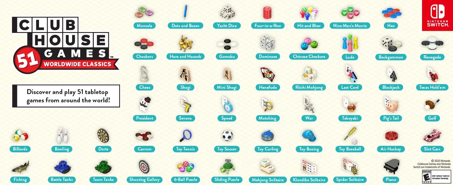 51 worldwide. Clubhouse games: 51 worldwide classics. 51 worldwide games nintendo switch. nintendo games list.