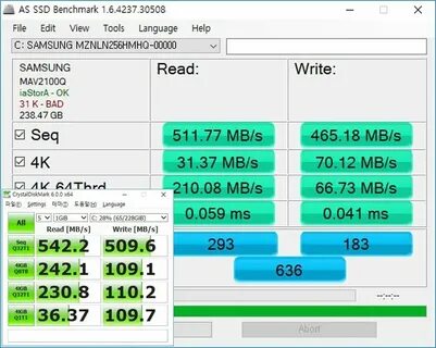 Маленькая скорость записи ssd