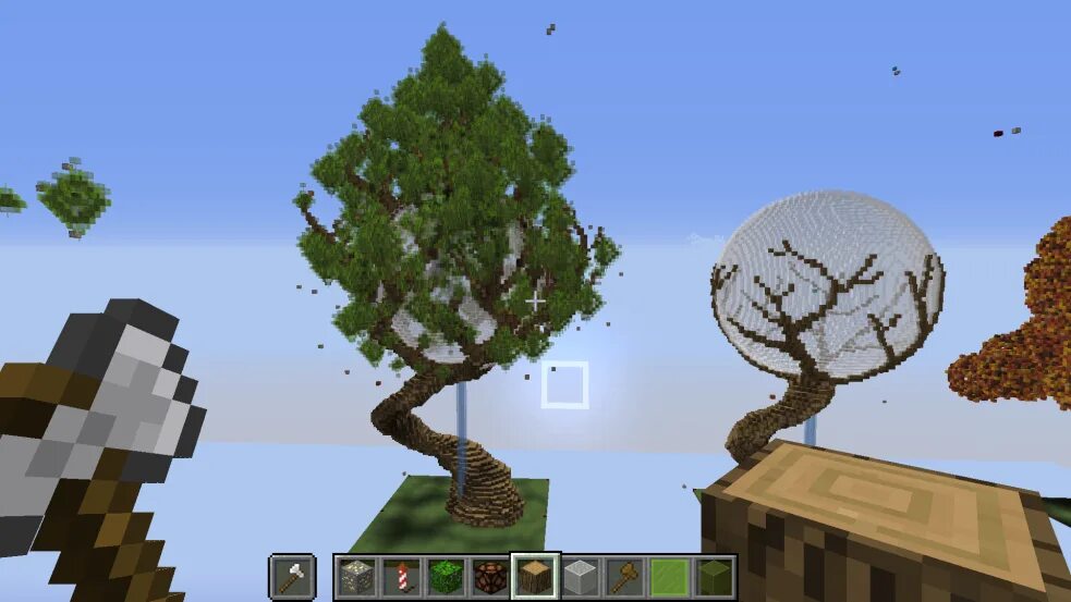 Minecraft giant Tree. Кирка статую в МАЙНКРАФТЕ дом. What Sapling in Minecraft. Лимонное дерево майнкрафт.