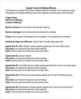 Write minutes