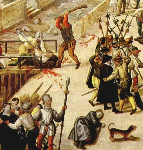 24 Августа 1572 Варфоломеевская ночь резня гугенотов во Франции. 1572 Г. − Варфоломеевская ночь во Франции.